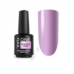 ONE NAIL   База камуфлирующая эластичная  (легкие в снятии)  Base   VIOLET   15мл