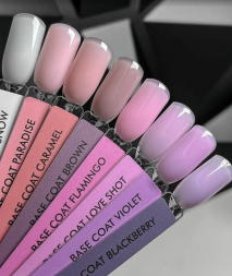 ONE NAIL   База камуфлирующая эластичная  (легкие в снятии)  Base   VIOLET   15мл