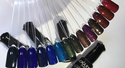 VOGUE NAILS   Гель-лак с блестками  10мл  ИСКРИСТЫЙ КРАСНЫЙ