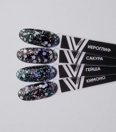 VOGUE NAILS   Гель-лак с шестигранниками  10мл  ГЕЙША