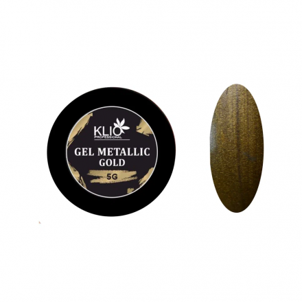 KLIO   Гель-краска  5г  Gel Metallic  GOLD