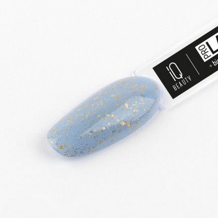 IQ BEAUTY   Лак для ногтей с биокерамикой с поталью   12,5мл   Prolac AQUAMARINE TEARS   #090