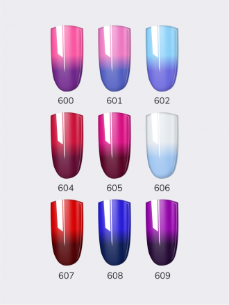 NAIL REPUBLIC   Гель-лак термо   10мл   Thermo Color   #607