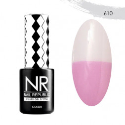 NAIL REPUBLIC   Гель-лак термо   10мл   Thermo Color Nude   #610
