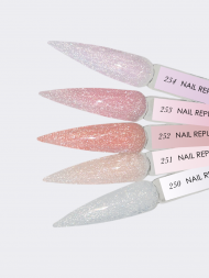 NAIL REPUBLIC   Гель  для моделирования самовыравнивающийся светоотражающий   Gel   NUDE FLASH   #253   15г