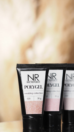 NAIL REPUBLIC   Полигель с шиммером   PolyGel Wedding   #22   30г