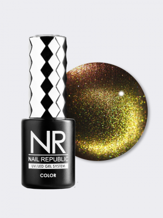 NAIL REPUBLIC   Гель-лак кошачий глаз   10мл   3D CAT   #024