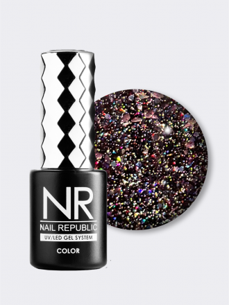 NAIL REPUBLIC   Гель-лак светоотражающий   10мл   Bright Flash   #1093