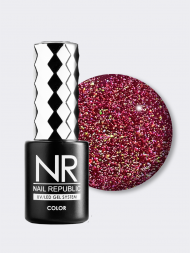 NAIL REPUBLIC   Гель-лак светоотражающий   10мл   Bright Flash   #1095