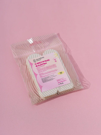 ALGEBRA BEAUTY   Смененые файлы для педикюрной пилки тонкие   SOFT WHITE   (50шт)   S (103x33)   #80