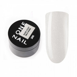 ONE NAIL   База камуфлирующая эластичная с шиммером  (легкие в снятии)  Base   MILK SHINE  (шайба)   30мл
