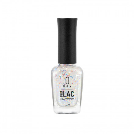 IQ BEAUTY   Лак для ногтей с биокерамикой с  хлопьями Юки   12,5мл   Prolac A THOUSAND WISHES   #125