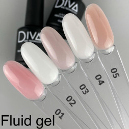 DIVA   Гель для укрепления   15мл   Gel FLUID   #02