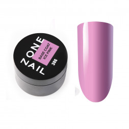 ONE NAIL   База камуфлирующая жесткая  Base   ICE PINK  (шайба)   30мл