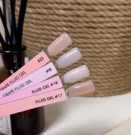 ONE NAIL &amp; GRAPE  Гель для укрепления с шиммером   Fluid gel   #19   15мл