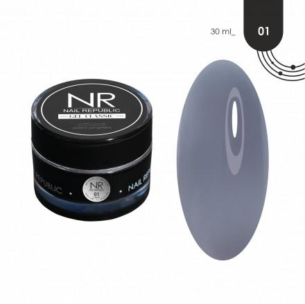 NAIL REPUBLIC   Гель  для моделирования самовыравнивающийся   Gel   CLASSIC   #01   30г