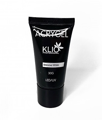 KLIO Акригель Shimmer White 30г (тюбик)