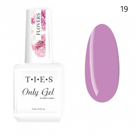 TIES   Гель для укрепления  ONLY GEL  15мл   Flowers   №19