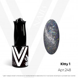 VOGUE NAILS   Гель-лак кошачий глаз с блёстками  10мл  KITTY  #1